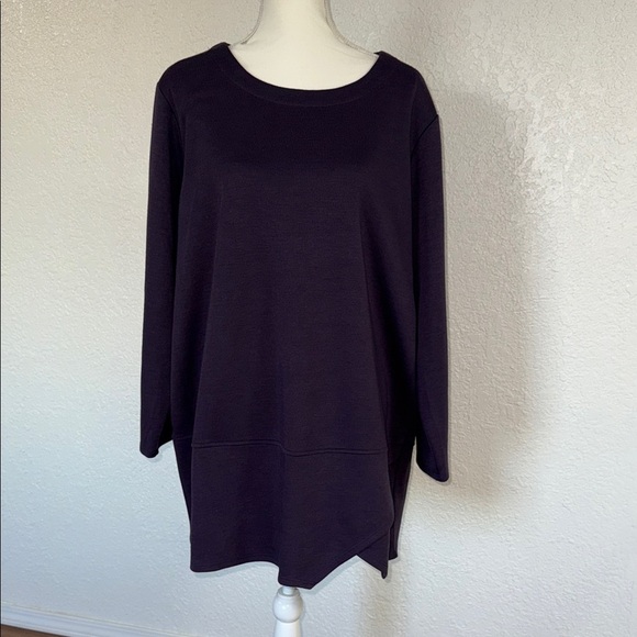NORM THOMPSON Purple Long Sleeve Tunic - Picture 1 of 10